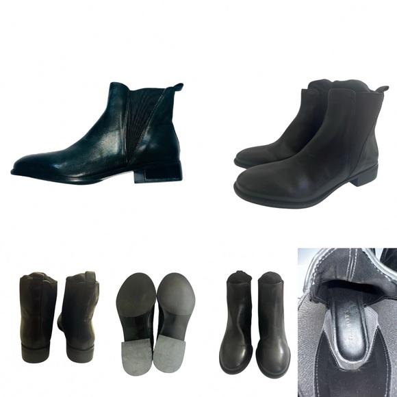 Talbots Black Leather Bootie, Size 7, New, Never Worn - Picture 6 of 7